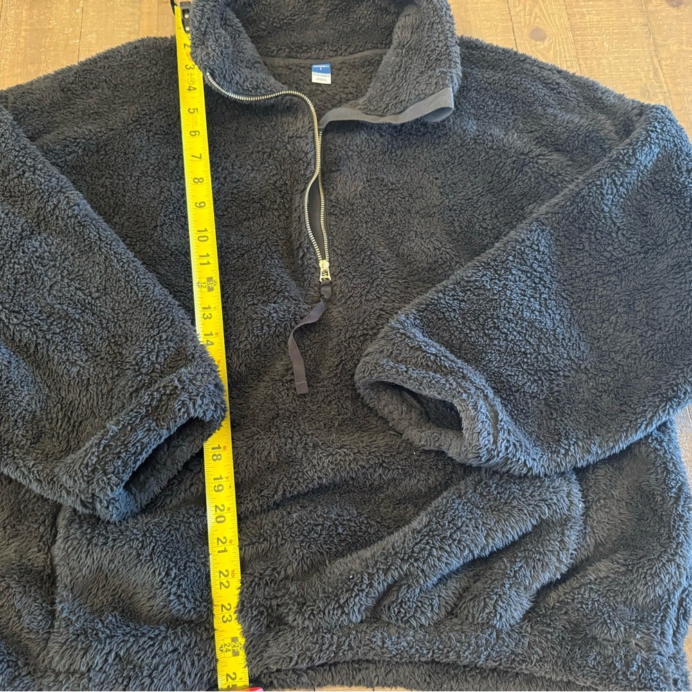 Old Navy Black Maternity Pullover Half Zip